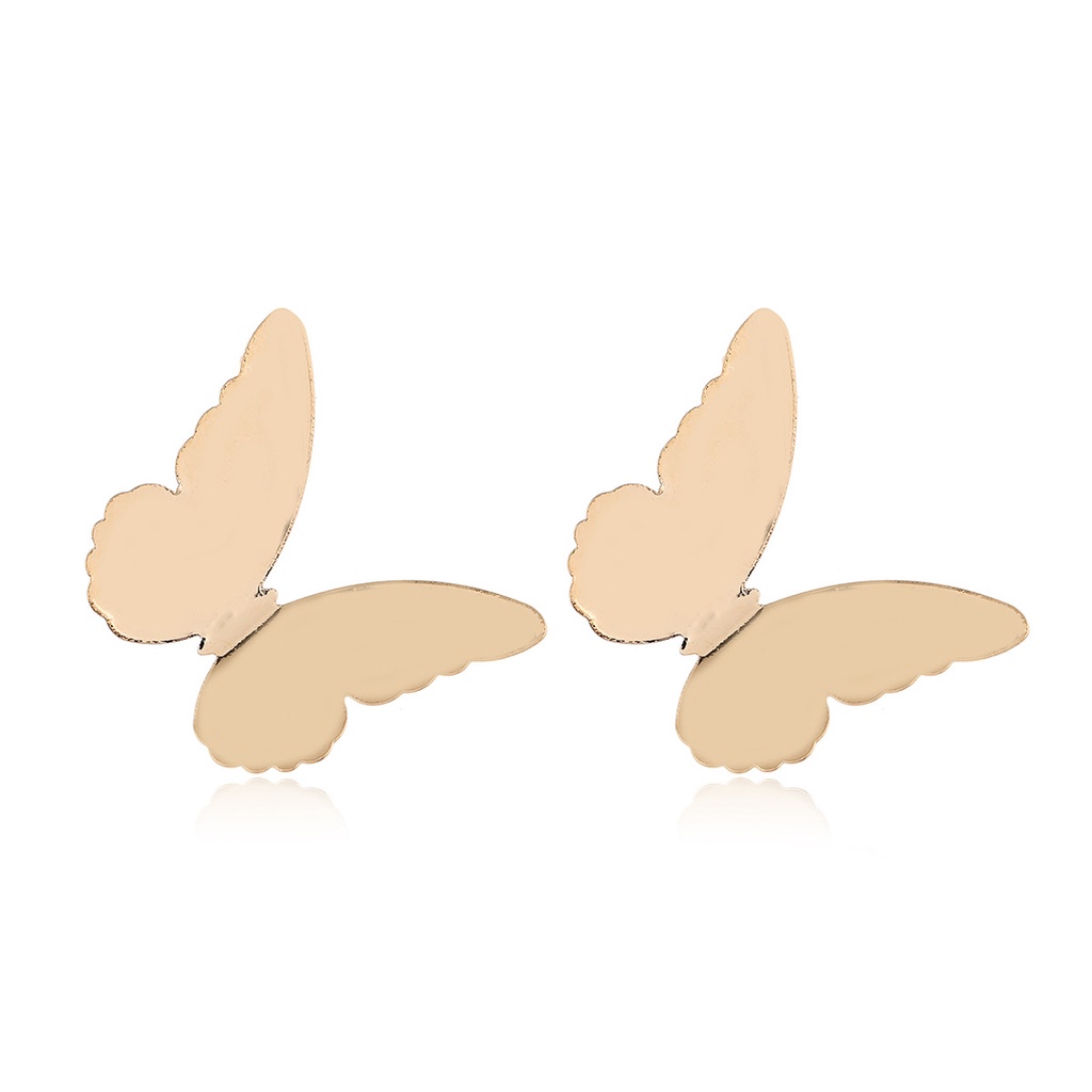 Anting Elegan Dan Sederhana Kupu-Kupu Butterfly Pemodelan Temperamen Bunga Kupu-Kupu Lady Earrings 1pasang