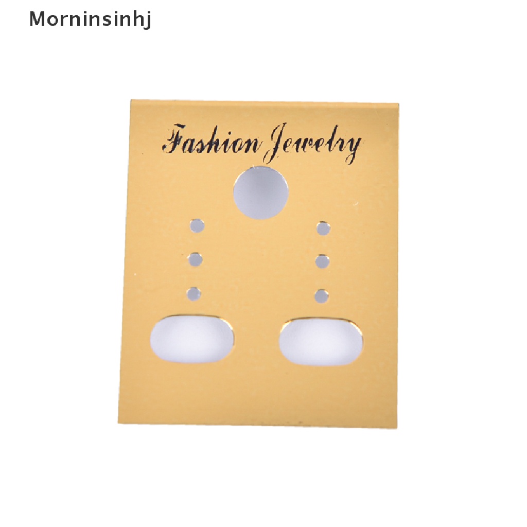 Mornin 100X Emas Tipe Profesional Plastik Anting Ear Studs Holder Display Gantung Kartu, id