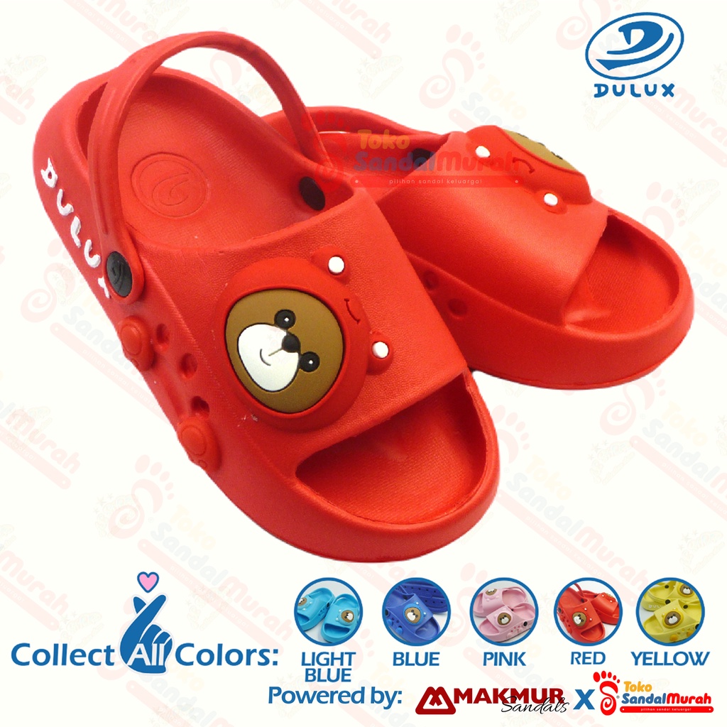 Toko Sendal Murah - Sandal Anak  Uk 20-29/ Sandal Flip Flop Panda Lucu/ Sandal Jelly Cewek Cowok/ Sandal Slop Tali Belakang/ [ Toko Sendal Murah M 508 PD ]