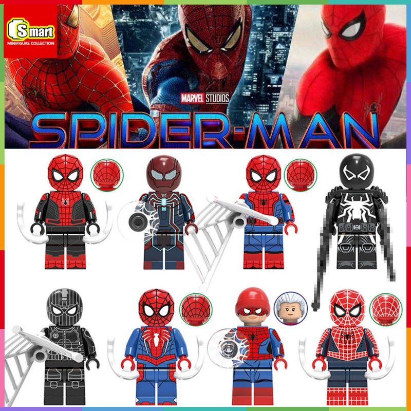 Baju Venom Boneka Mini Spider-Man Yang Luar Biasa Spider-Man Iron Suit Spider-Man Generation Spider-Man Rakitan Mainan Blok Bangunan