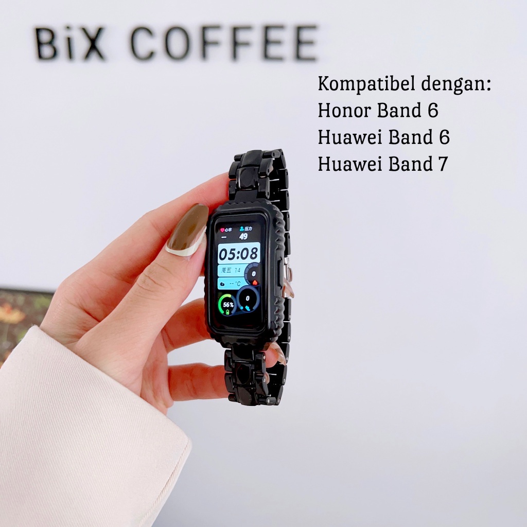 Strap Huawei Band 6/7 Rantai Acrylic Chain Candy Transparent Color