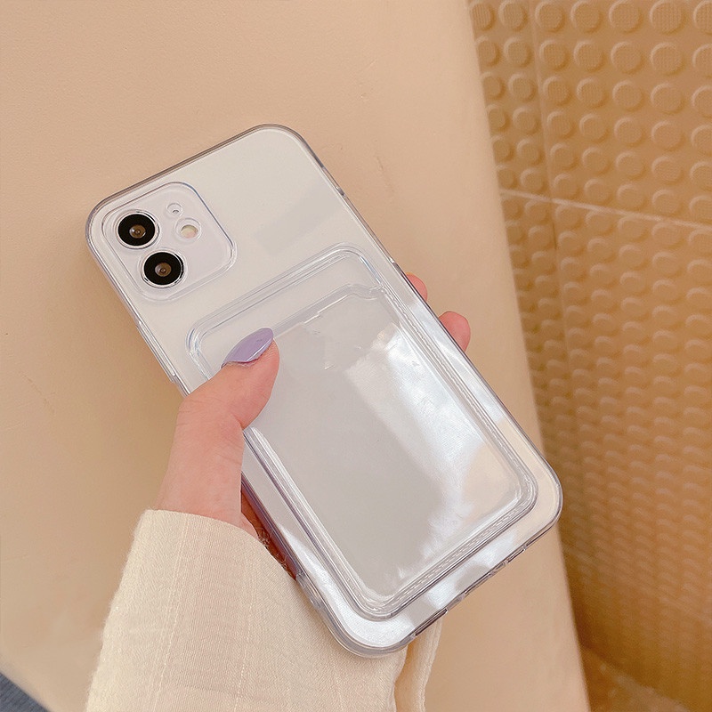 Casing Ponsel Kompatibel Untuk Iphone11 12 13 14Mini Case Kompatibel Untuk iphone 11 Pro X XS Max XR 78 Plus SE Case Cover Dompet Silikon Lembut Card Holder