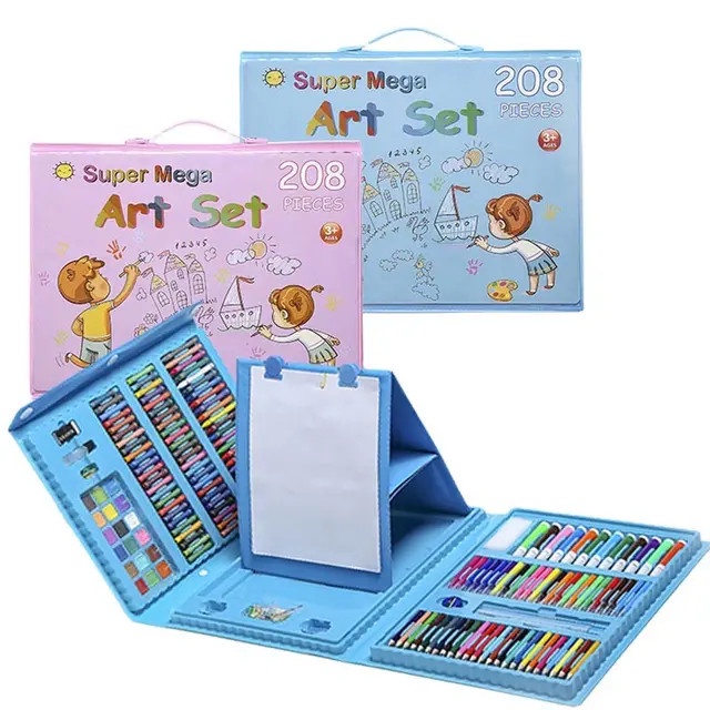 

Pensil Warna Crayon Cat Air Set 208 Pcs Alat Perlengkapan Gambar Set - Random Warna