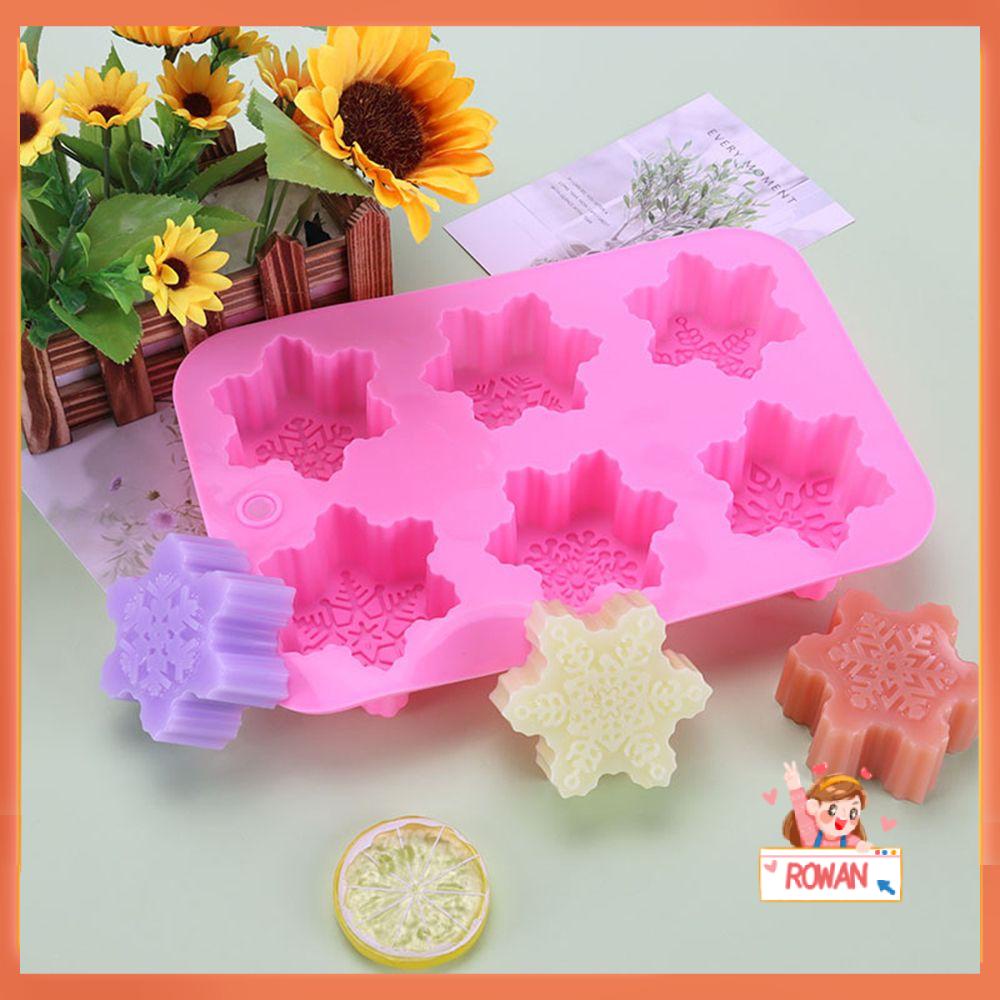 R-flower Cetakan Sabun Silikon Dekorasi Rumah 3D DIY Craft Handmade Soaps Supplies