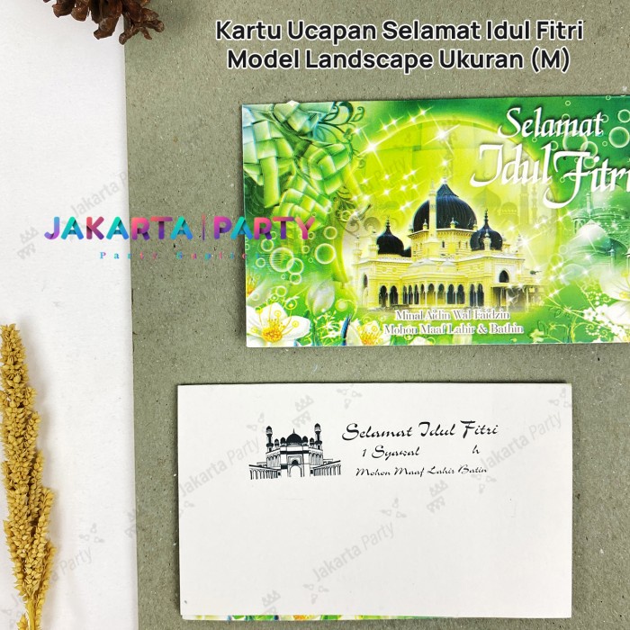 Kartu Ucapan Lebaran / Kartu Ucapan Parcel/ Kartu Ucapan Eid Mubarak