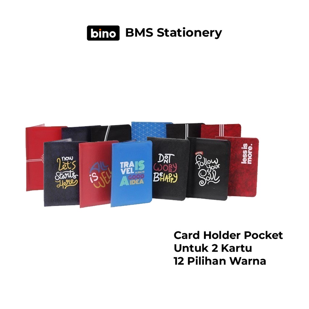 

[BMS Semarang] Bantex Dompet Kartu 2 Slot Card Pocket Holder 9876