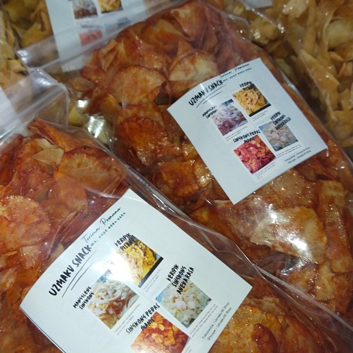

Terlaris ✨ -Manggleng singkong keripik gurih asin #keripik 750gr Pouch uk. 32x22CM - KERIPIK PEDAS- 2.2.23