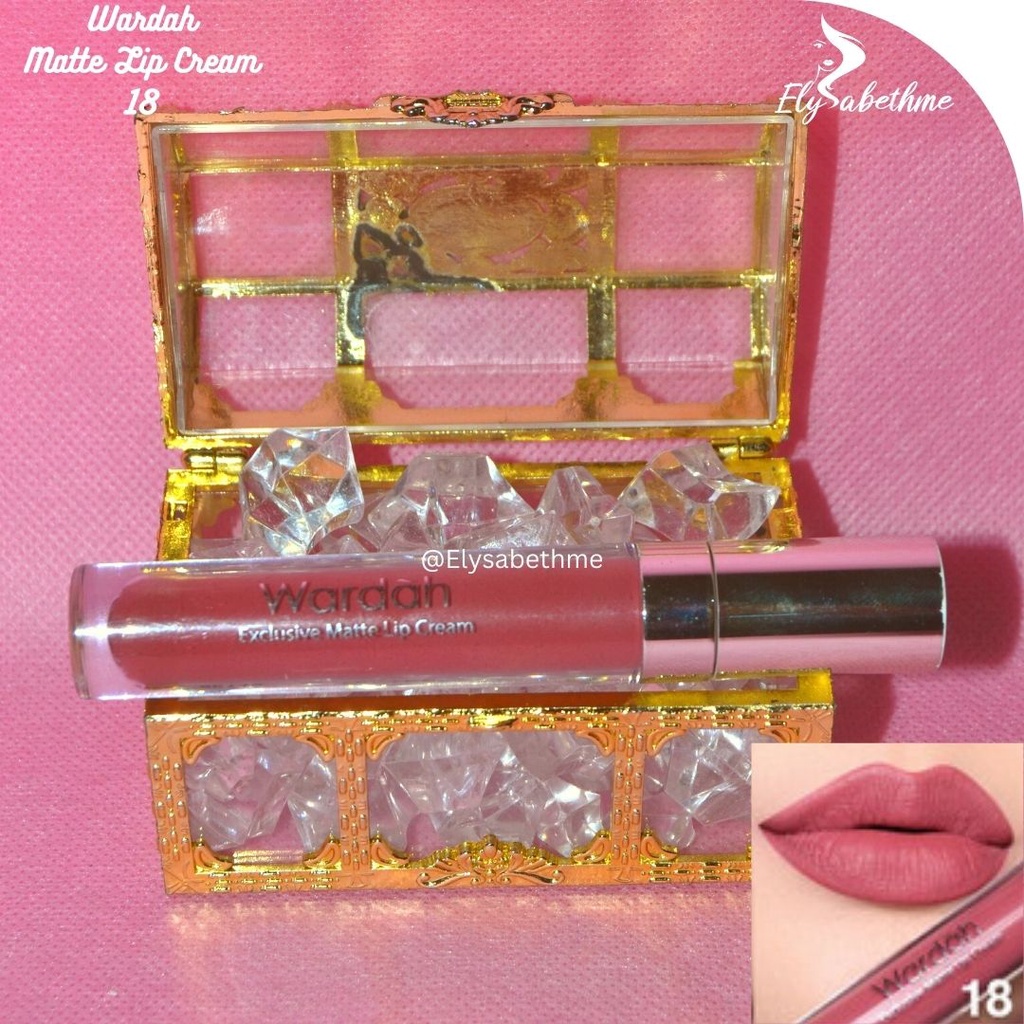 ✿ELYSABETHME✿ 🅆 🄰 🅁 🄳 🄰 🄷 Wardah lip cream mattee ORIGINAL lipstick cair ombre lips bibir