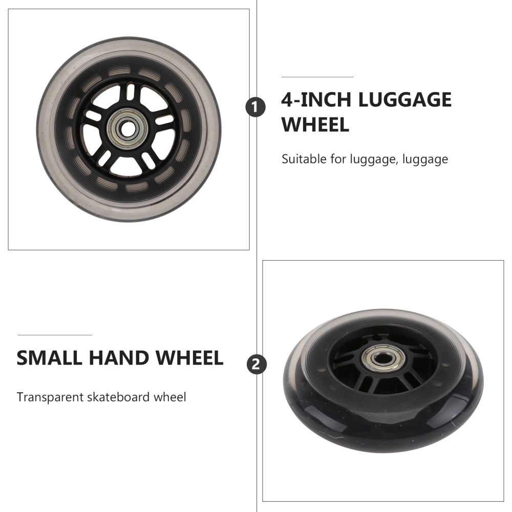 4pcs/set Grosir Roda Inline Skate Sepatu Roda Wheels Inline Skate Roller Skating Wheels Roda Sepatu Roda Karet Ban Sepatu Roda+Bearing Roda Nyala Semua 64mm