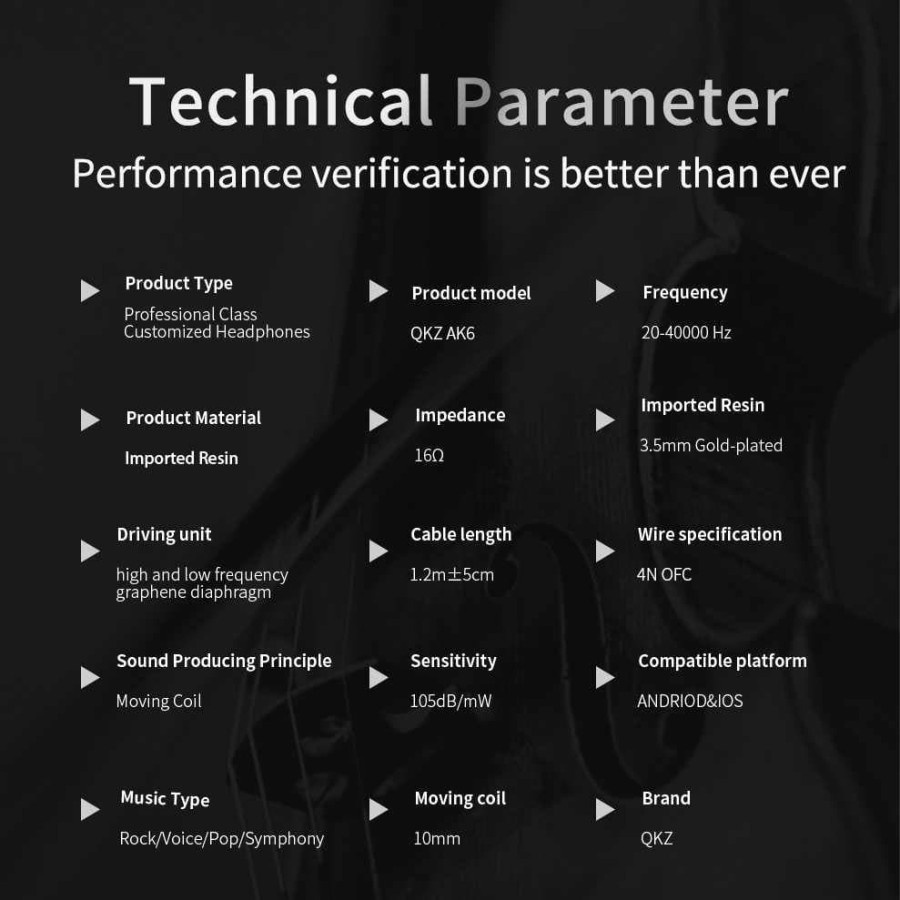 [EARPHONE VIRAL] QKZ AK6 Sport Running Earphone with MICROPHONE