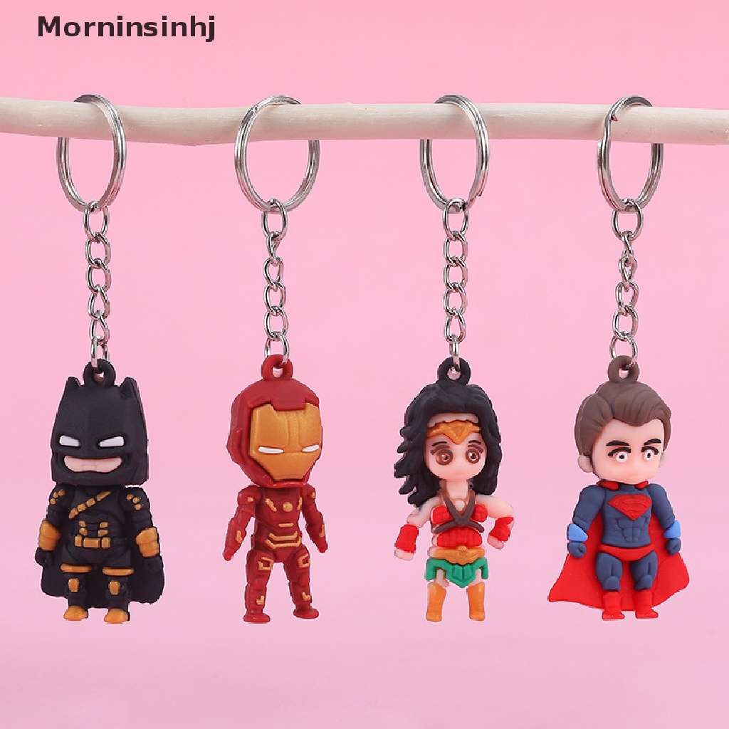 Mornin 1Pc Avenger League Gantungan Kunci Iron Man Spiderman Captain America Key Chain Gantungan Kunci Mobil Cincin Mahasiswa Tas Liontin Hadiah Anak Aksesoris Gantung id