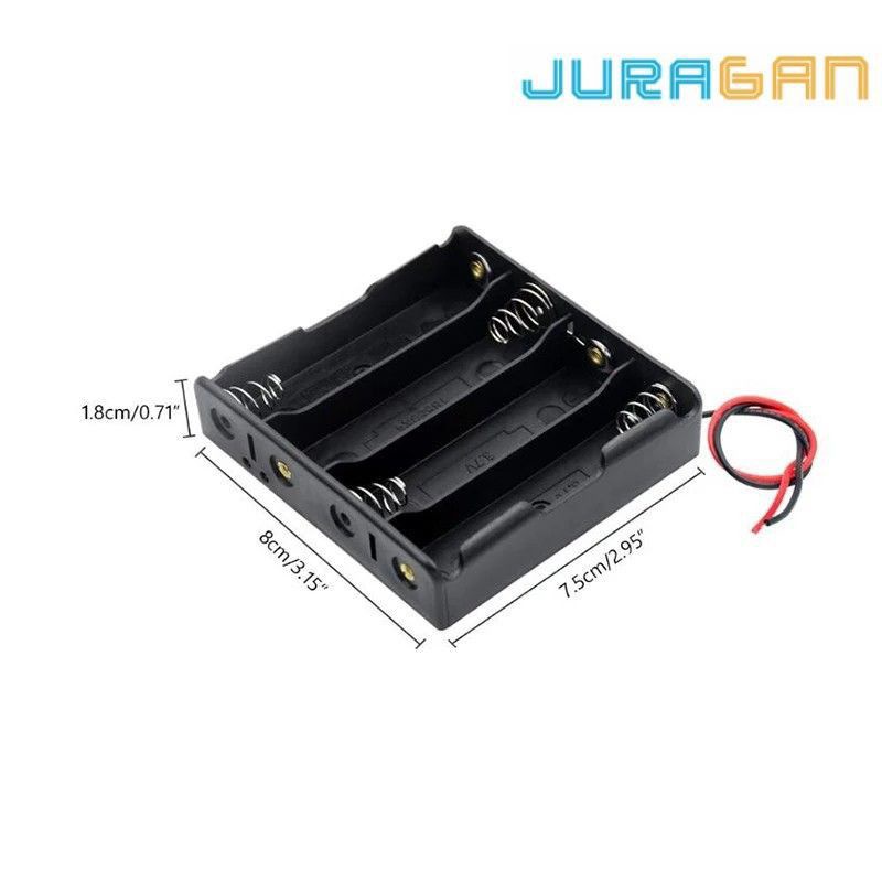 TEMPAT BATERAI 18650 1,2,3,4 SLOT BATTERY HOLDER