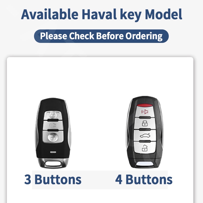 Haval Zinc Alloy Leather Case Kunci Mobil Full Wrap Cover Smart Key Protector Untuk H6 Jolion H2 H2s H1 202122 H5 M4 H9