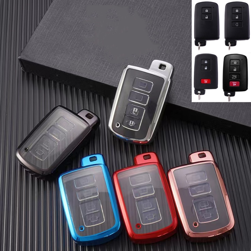 Cover Kunci Mobil Toyota Hilux Rogue &amp; Revo/Camry/Fortuner/Innova/Vellfire/Alphard Keyless Remote FULL TPU