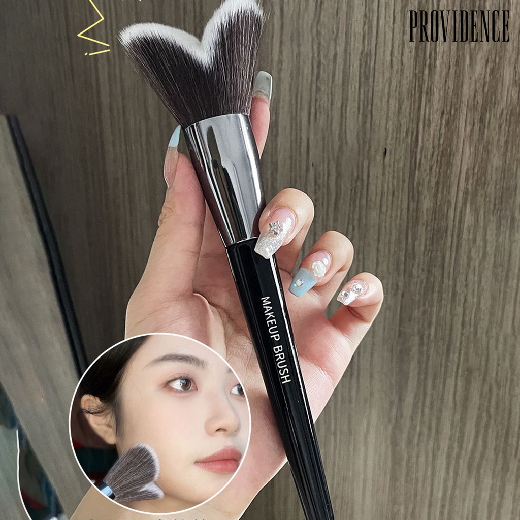 Providence Makeup Brush Bulu Lembut Anti Geser Tidak Makan Bedak Dilengkapi Jawline Besar Bentuk Hati Jawline Contouring Brush Pasokan Salon Kecantikan