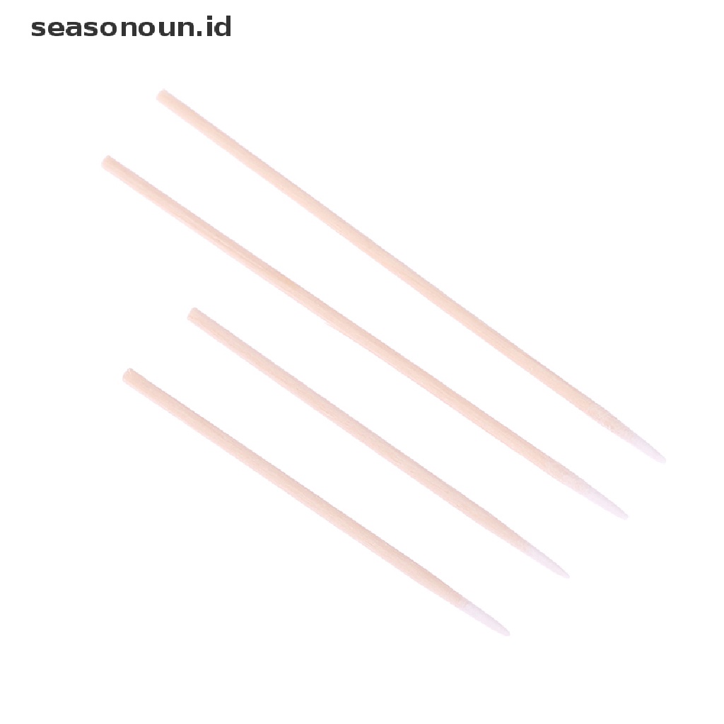 Seasonoun 100Pcs/Pack Cotton Swabs Alat Pembersih Untuk iPhone Samsung Huawei Charging Port.