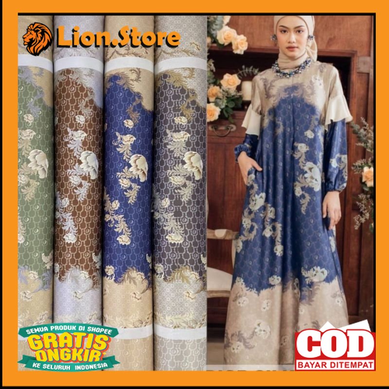TREND BAJU WANI TERBARU /Dress Dayana Ratu Gamis Dior Silk original mewah maxmara Luxury dress Ramadhan Lebaran