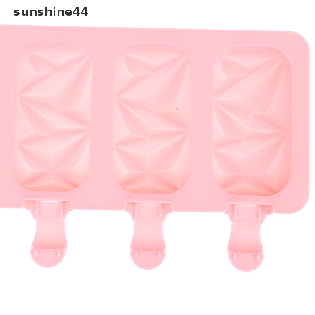 Sunshine Cetakan Es Loli Bentuk Berlian DIY Coklat Pastry Silicone Mold Ice Cream Maker ID