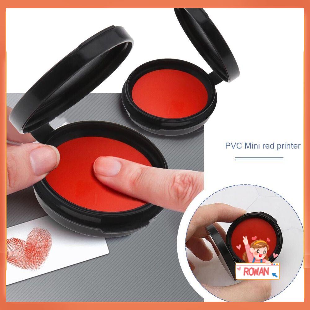 R-flower Red Stamp Pad Perlengkapan Kantor &amp; Sekolah Ink Pad Spons Profesional
