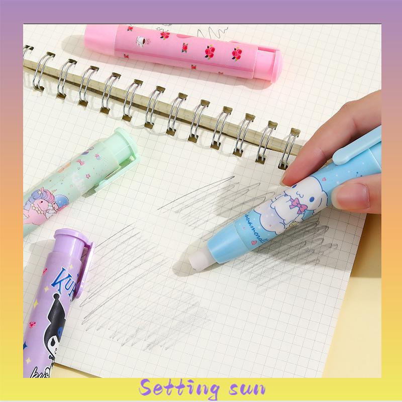 Eraser Cartoon Press Pen Modeling Koreksi Karet Alat Tulis Sekolah TN