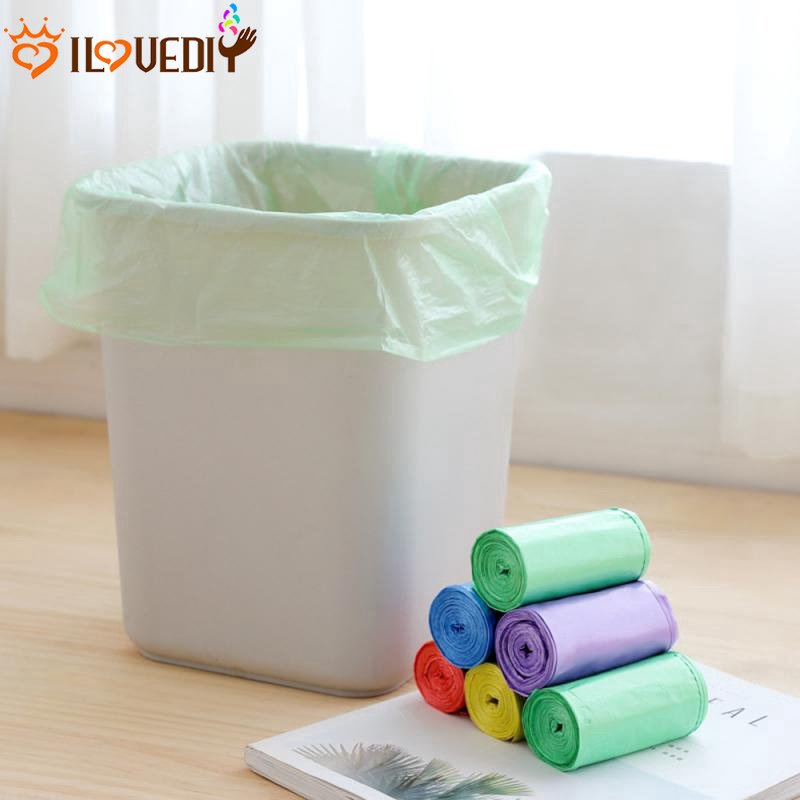 [Unggulan] Tas Penyimpanan Sampah Dapur Portable Plastic Rubbish Bags Disposable Household Rubbish Bags Aksesoris Pembersih Popok Bayi