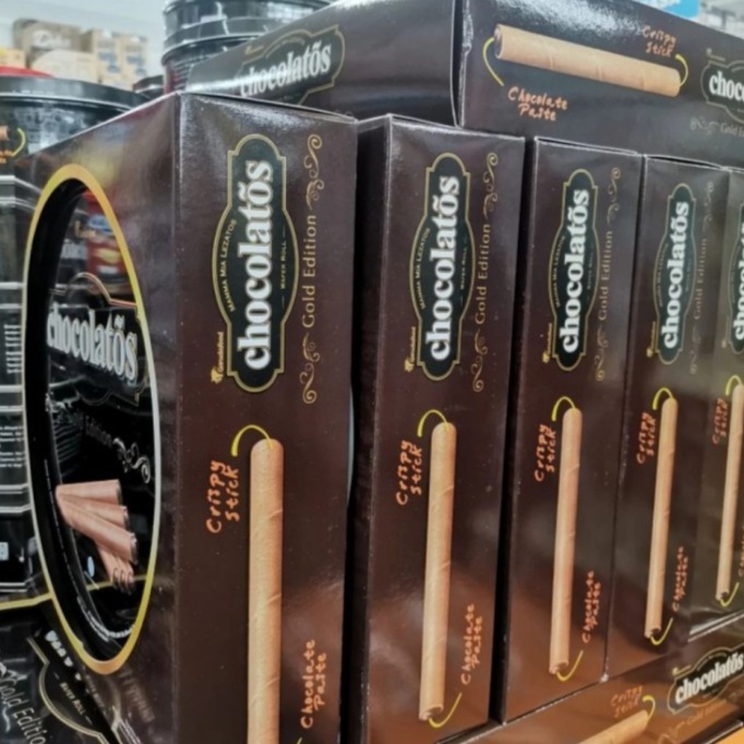 

GarudaFood Chocolatos Wafer Roll Gold Edition 1 DUS isi 6 TOP @350gr ORIGINAL