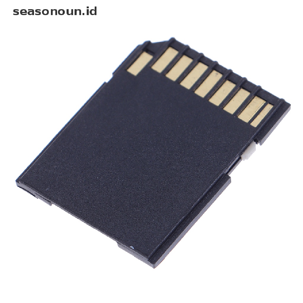 Seasonoun 10Pcs Microsd Mini TF Card Reader Konverter Adapter Kartu Memori Micro SD Ke SD.