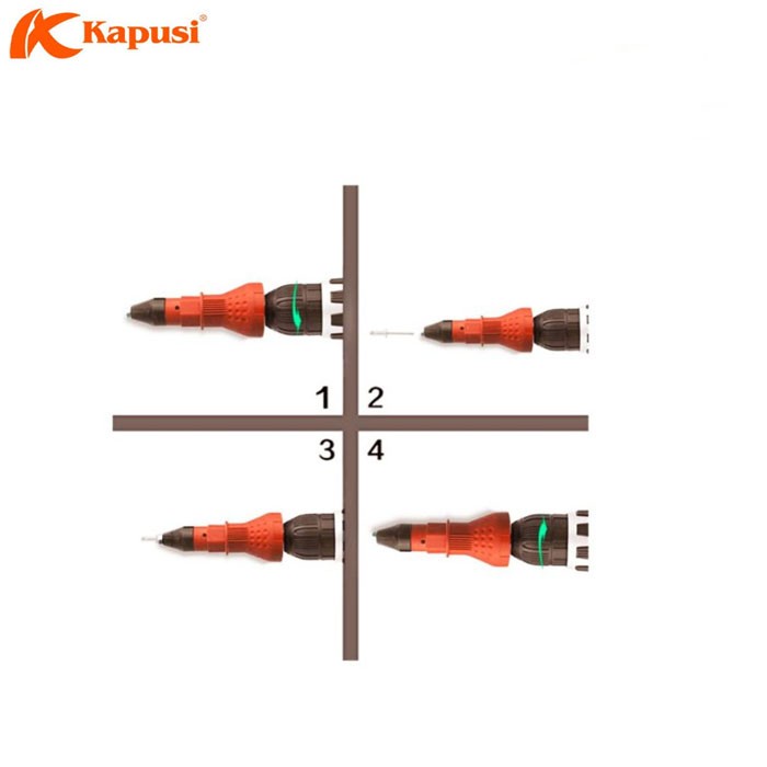 Kapusi Adaptor Rivet Tang Electric Riveter Conversion Connector K-6799