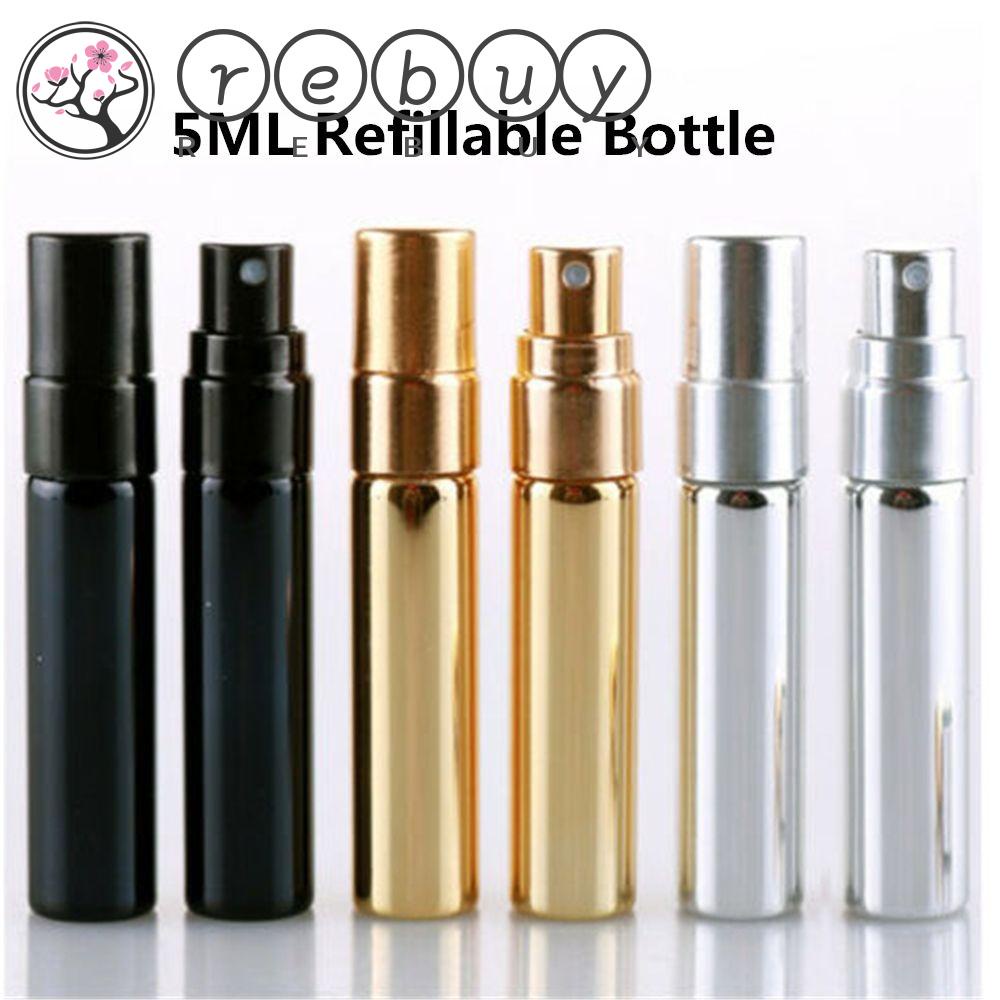 Botol Kaca Isi Ulang Portabel Model Semprot Ukuran 5ml Untuk Parfum Alkohol
