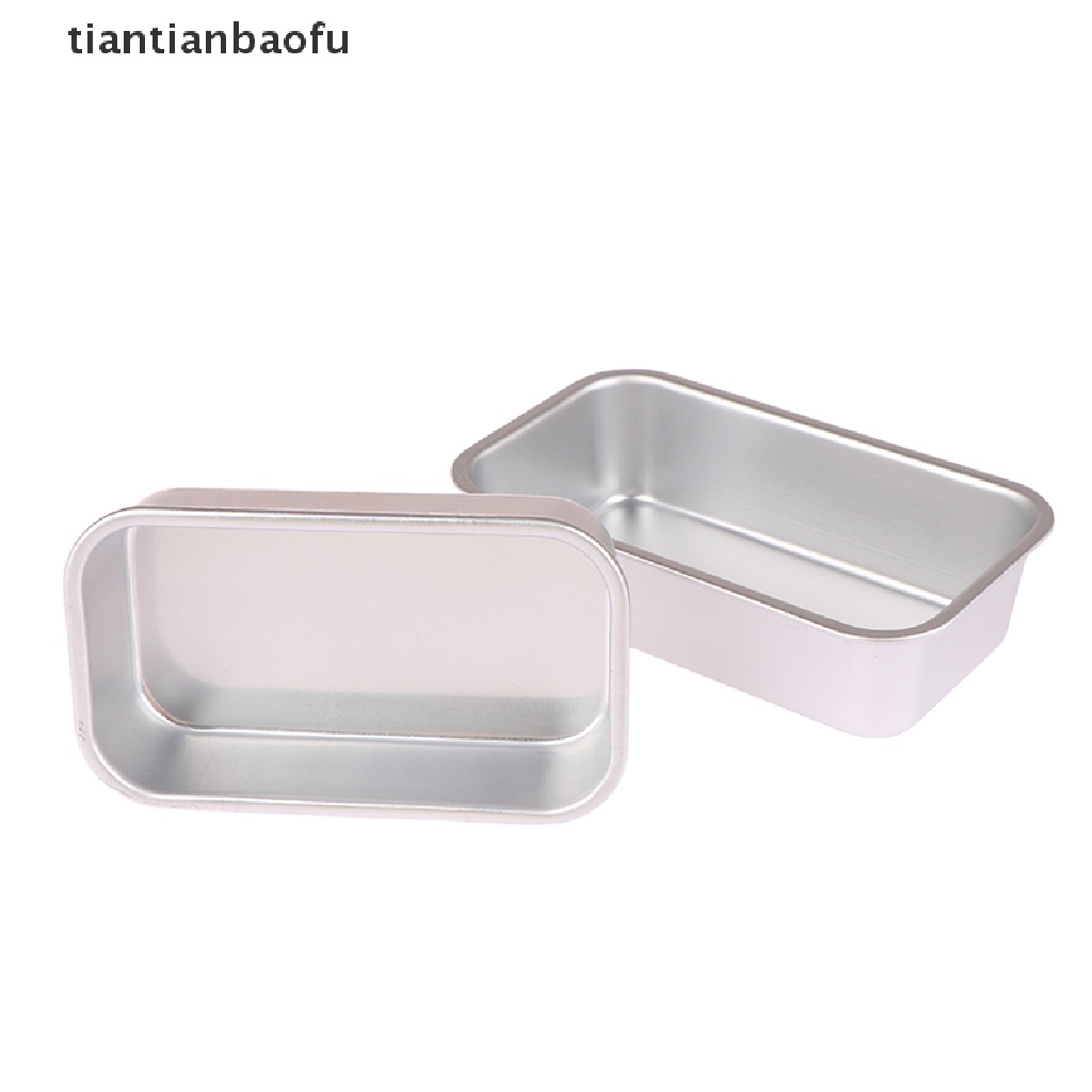 [tiantianbaofu] 1pc Aluminium Alloy Loyang Roti Persegi Panjang Baking Kue Cetakan Pastry Baking Pan Butik