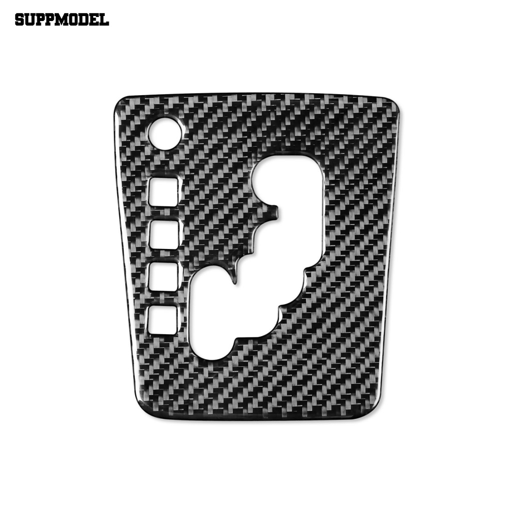 Suppmodel Carbon Fiber Car Shifter Sticker Mobil Gear Shift Panel Strip Samping Kotak Penyimpanan Bingkai Stiker Tahan Aus Untuk 13-19 Forester