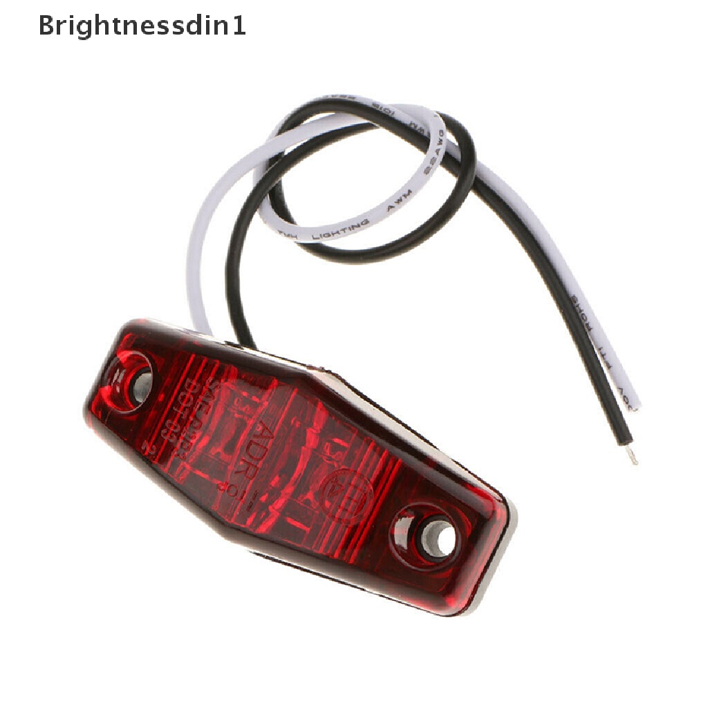 [Brightnessdin1] 1x 12V LED 2.5 &quot;Lampu Clearance Penanda Samping Turn Light Untuk Truk Trailer Caravan Boutique