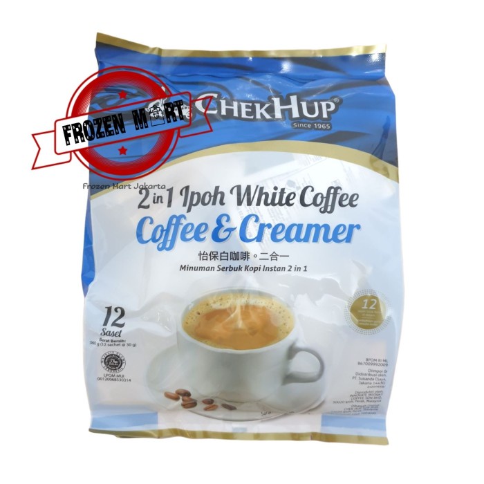 

[Ready Stock]bisa COD CHEKHUP 2 In 1 Ipoh White Coffee No Sugar / Chek Hup Kopi Putih 360 Gr