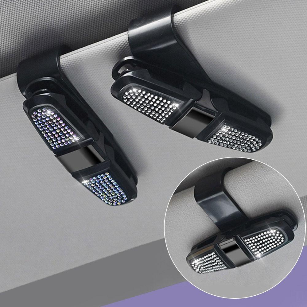 Populer Car Sun Visor Penahan Kartu Tiket Interior Mobil Universal Multifungsi