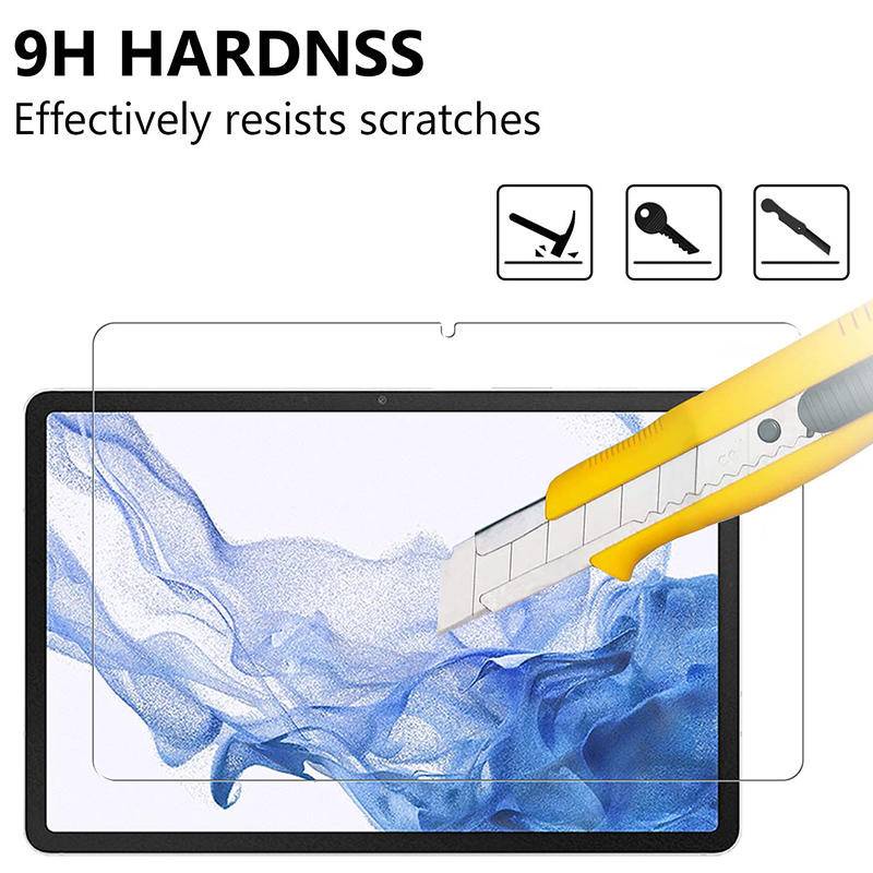 2pcs Untuk Samsung Galaxy Tab A7 A8 S5e S6 S7 S8 2021 Plus Lite T870 X700 Tempered Glass Tablet Pelindung Layar Kaca Untuk Samsung Galaxy Tab A8 8.0 8.4 10.1 10.5 2015 2019 2020