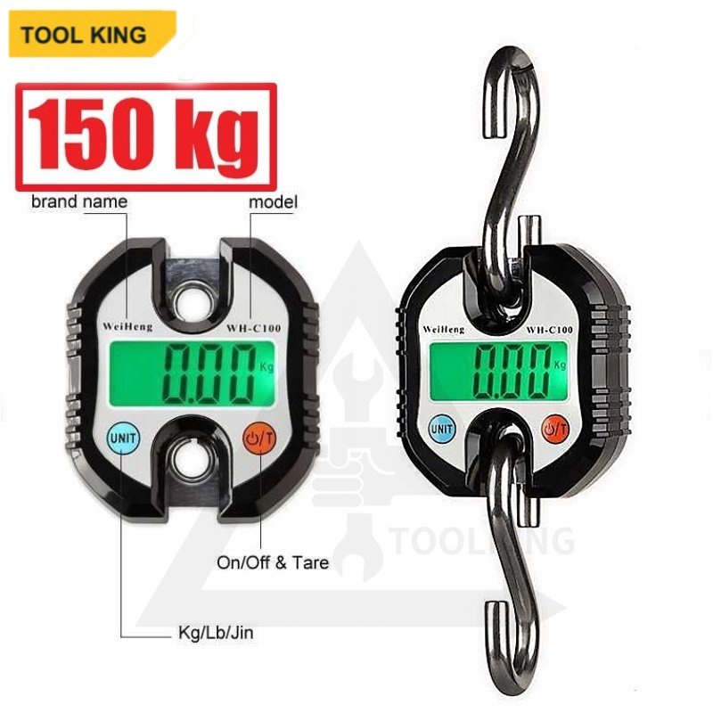 TOOL Weiheng WH-C100 Timbangan Gantung Koper barang Digital 150kg 50g