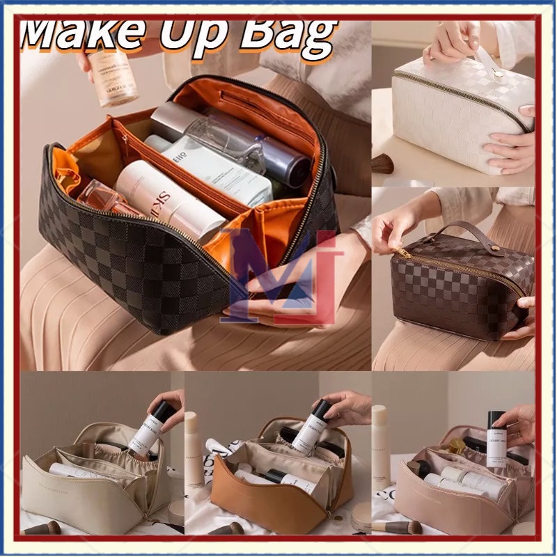 【COD】Kosmetik Pouch Traveling/Tas Kosmetik Bag Waterproff/Tas Kosmetik Anti Air/Pouch Kosmetik Leather