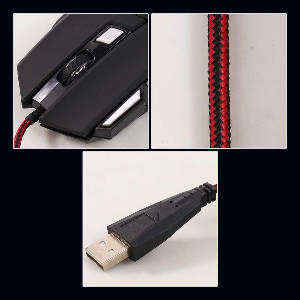 7 Keys LED Gaming Mouse 2400 DPI