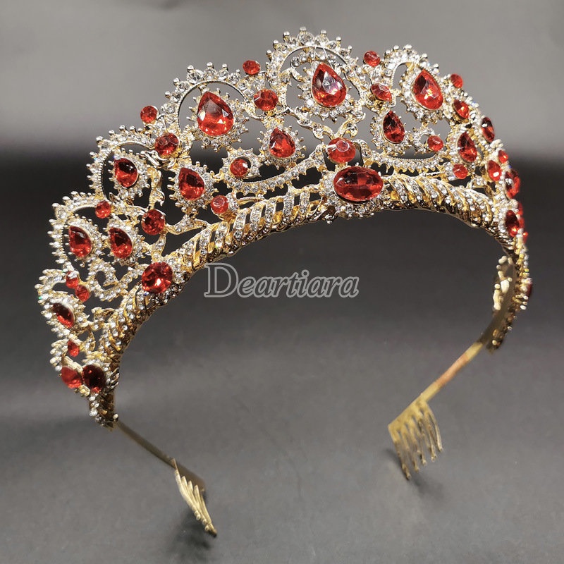 Mahkota Aksesoris Mahkota Hiasan Kepala Aksesoris Pengantin Aksesoris Rambut Wedding Hoops Big Crown Accessories