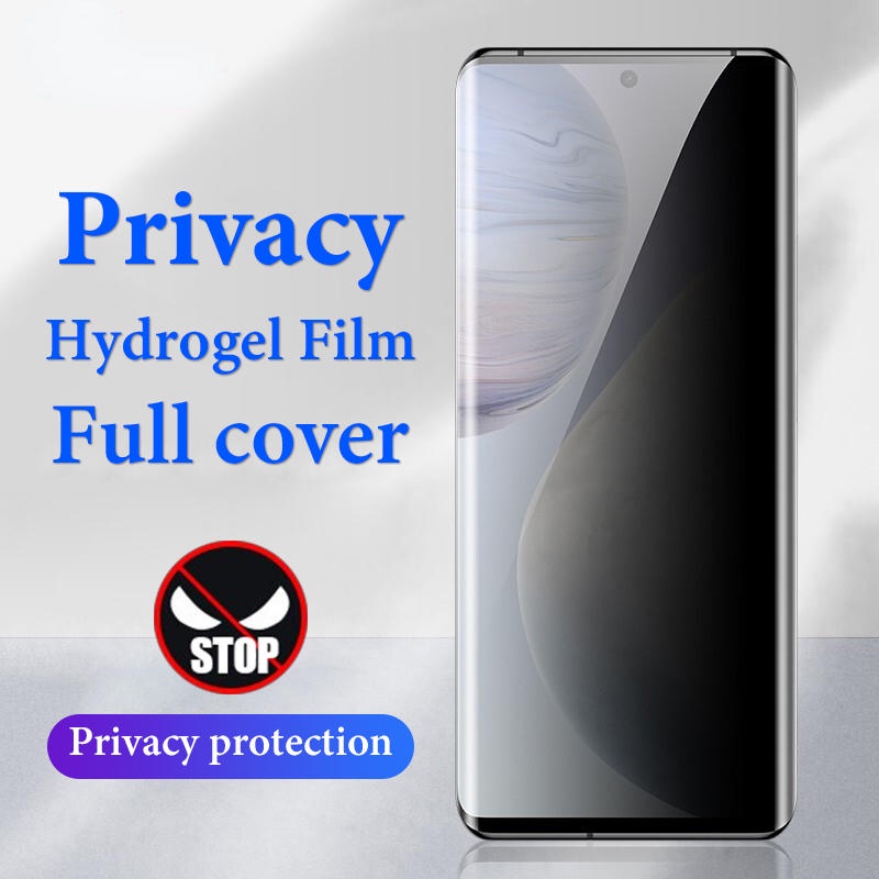 Film Hidrogel Anti spy Full Lengkung Untuk Film Vivo iQOO 11 10 9 8 7 5 6 Pro Neo 7 6 3 Privasi Pelindung Layar Untuk Vivo S1 S10 S12 S15 S16 Pro V27e