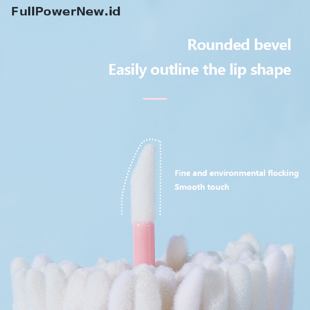 Power 50pcs Sikat Bibir Sekali Pakai Makeup Bulu Mata Brushes Lip Aplicator ID
