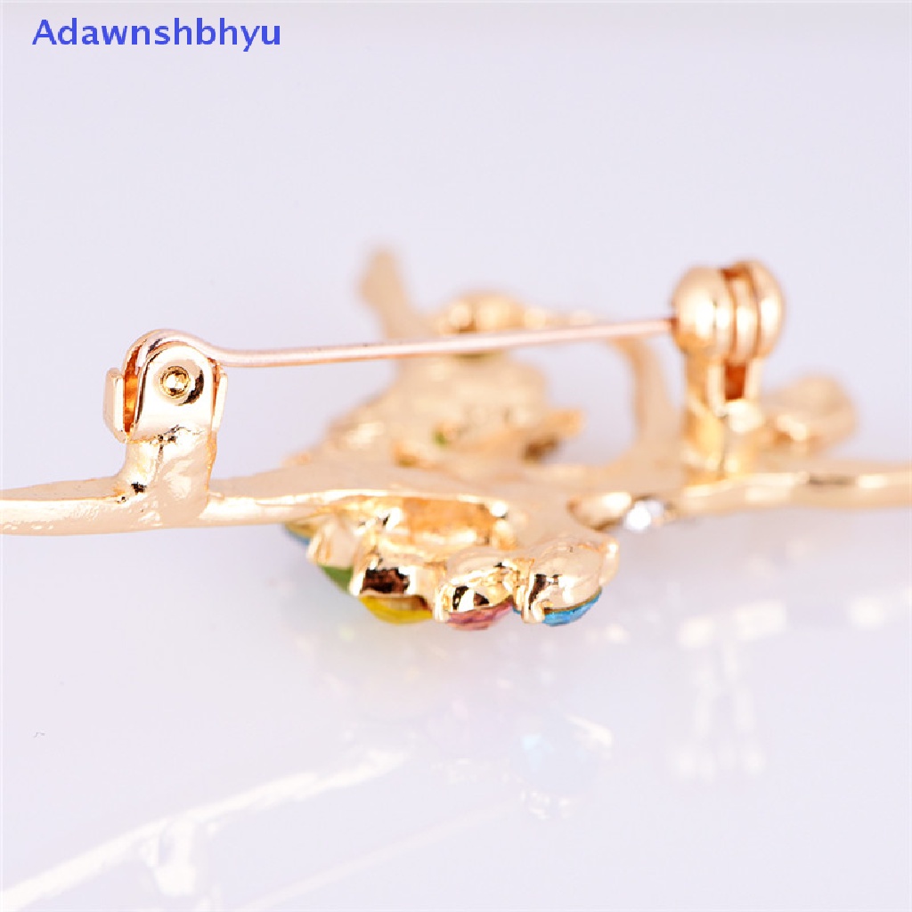 Adhyu Dancing Ballet Girl Brooch Rhinestone Brooch Pin Jewelry Women Bouquet Accessory ID