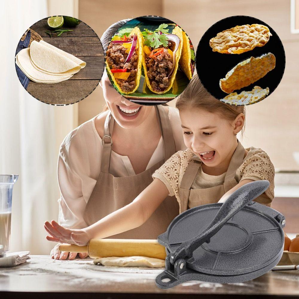 [Elegan] Penekan Kulit Pangsit Dapat Dilepas Mudah Dioperasikan Bakeware Manual Mudah Dioperasikan Pembentukan Adonan