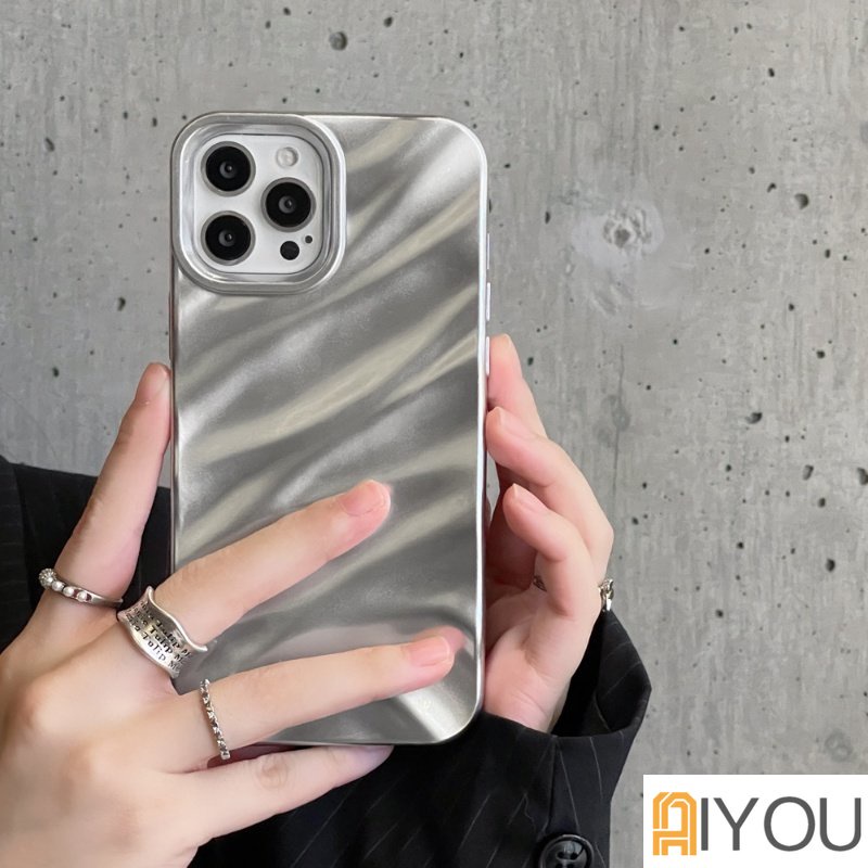 Soft Case Motif Milk Silk Silver Untuk iPhone 11 12 13 14 PRO MAX 14 14Pro 14 Plus