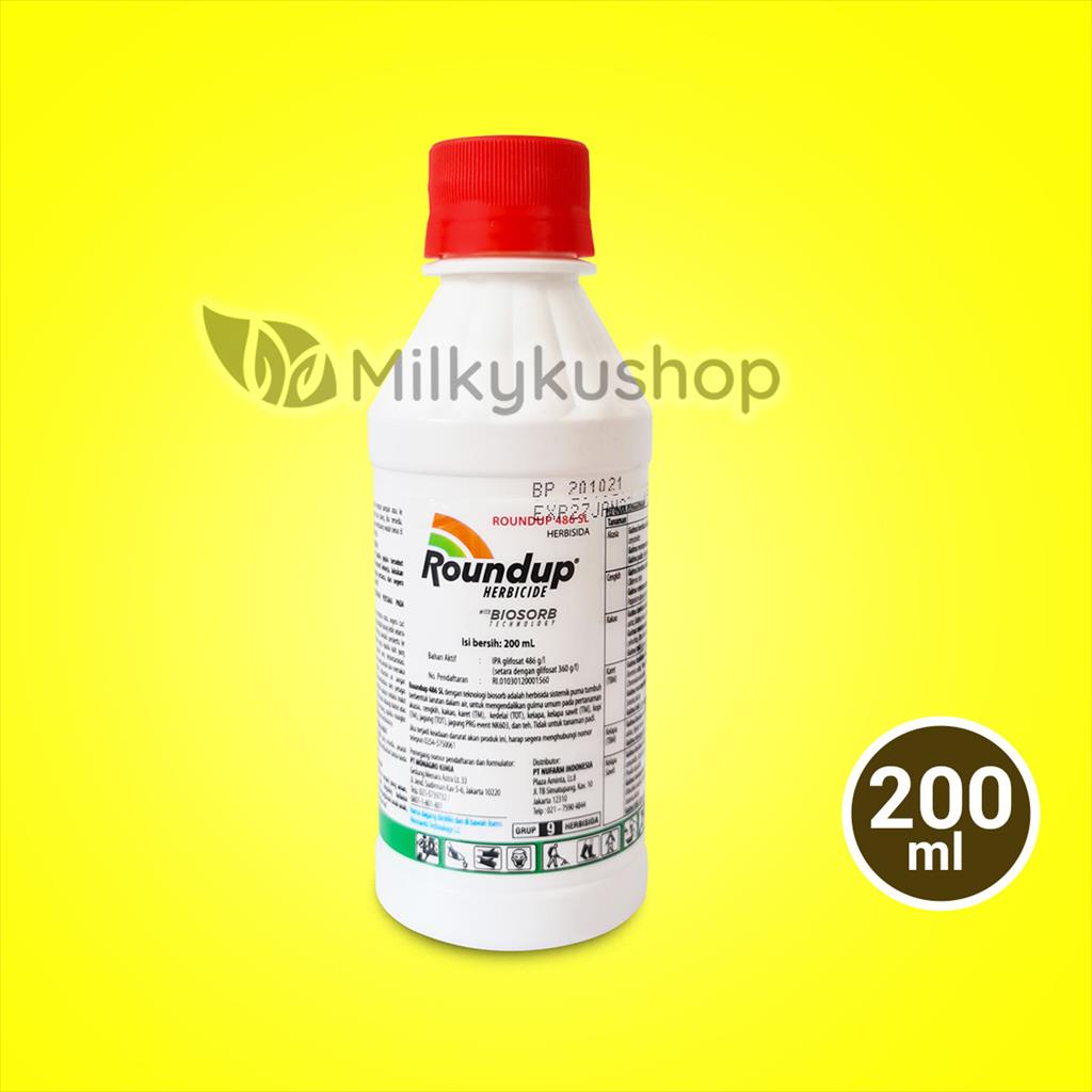 ROUNDUP 486SL HERBISIDA OBAT PEMBASMI RUMPUT LIAR &amp; GULMA 200 ML