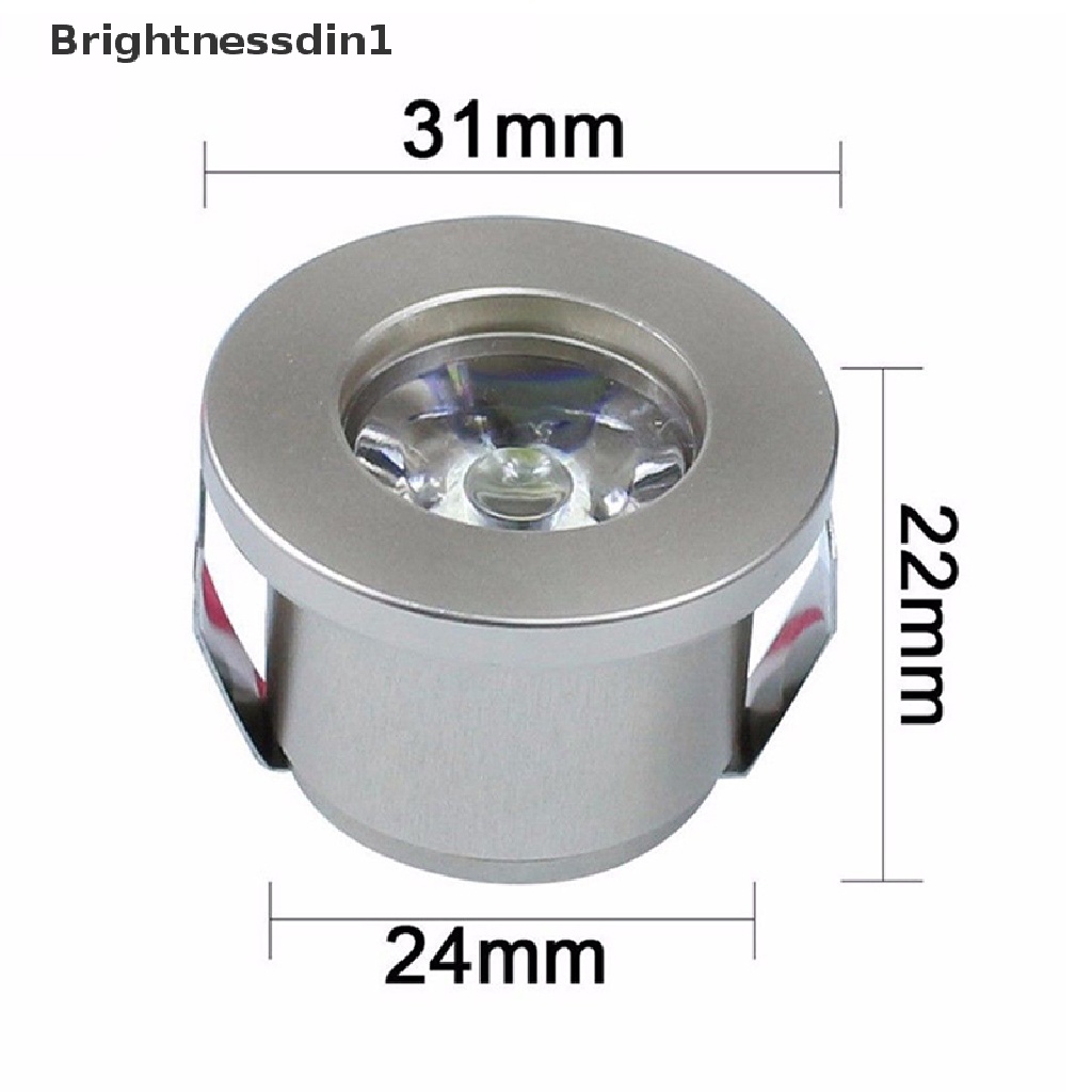 [Brightnessdin1] 1/3w Recessed Mini Spotlight Lamp Ceiling Mounted LED Downlight Lampu Plafon  Butik