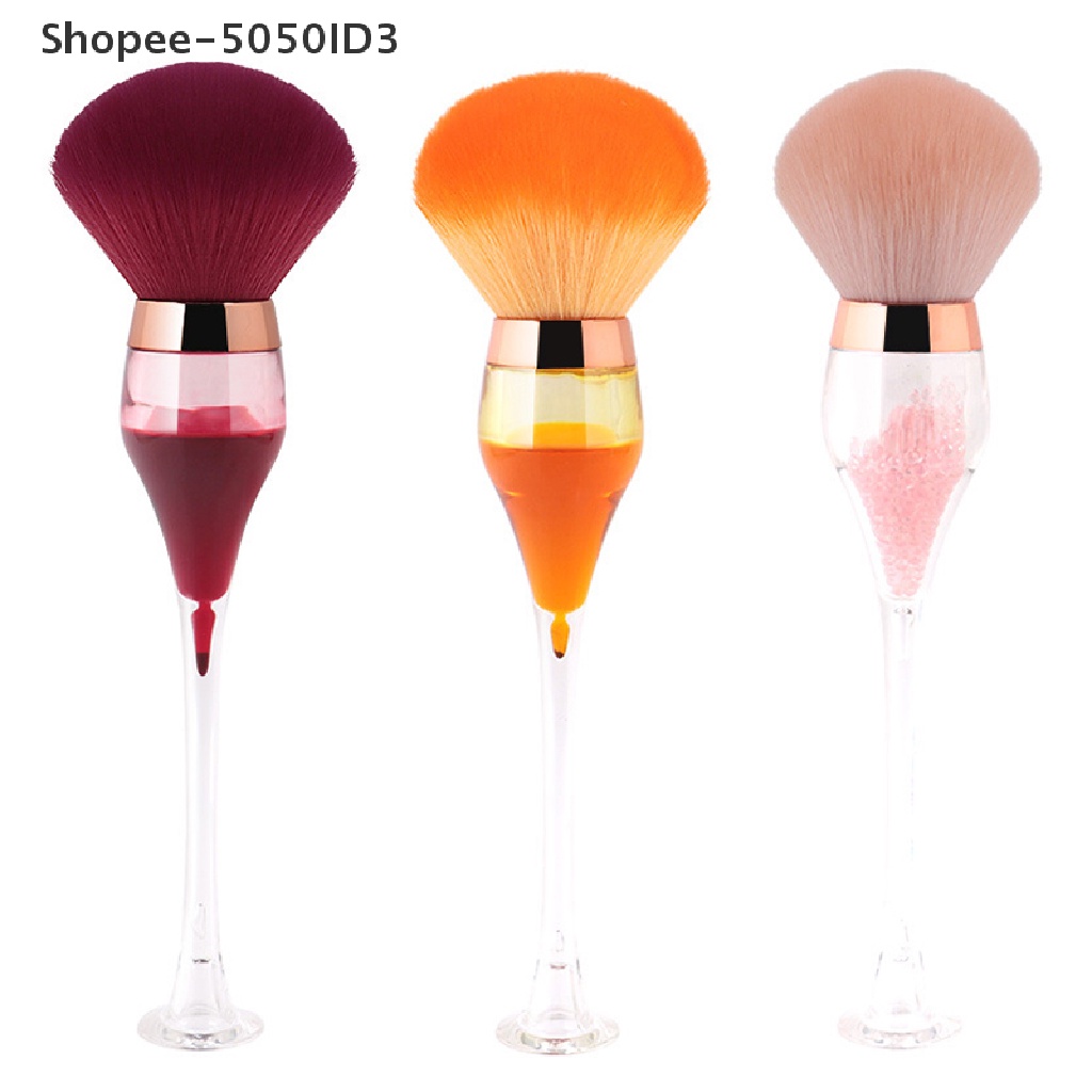 [HOT] 1pc Gelas Wine Bentuk Mineral Powder Brush Makeup Lembut Berbulu Foundation Brush [ID]