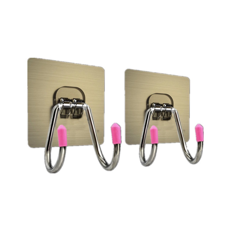 Gantungan Baju Kunci Tempel Dinding Kuat Stainless Hook Tanpa Paku