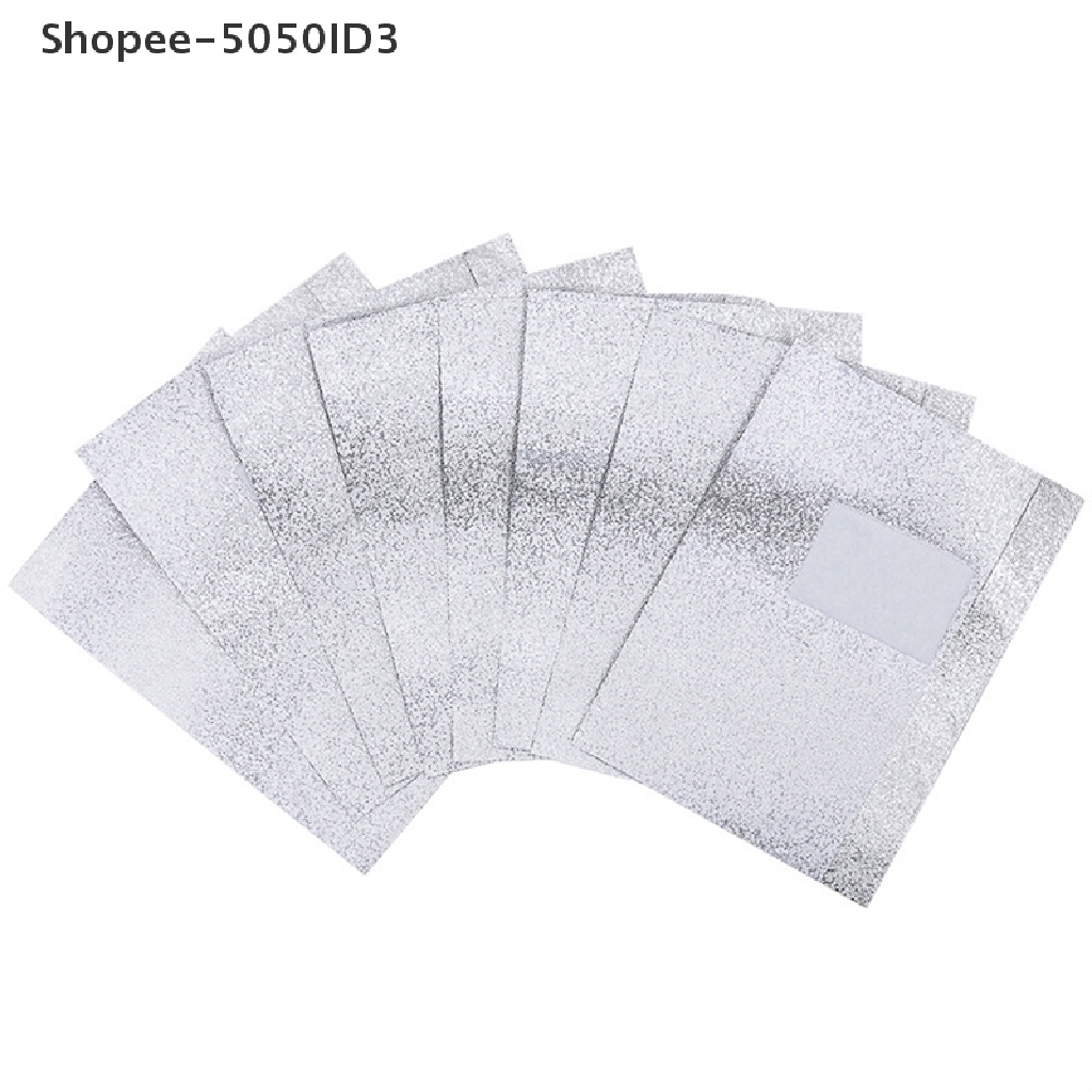 [HOT] 50/100pcs Aluminium Foil Bungkus Kuku Art Soak Off Gel Remover Manicure Cleaner [ID]