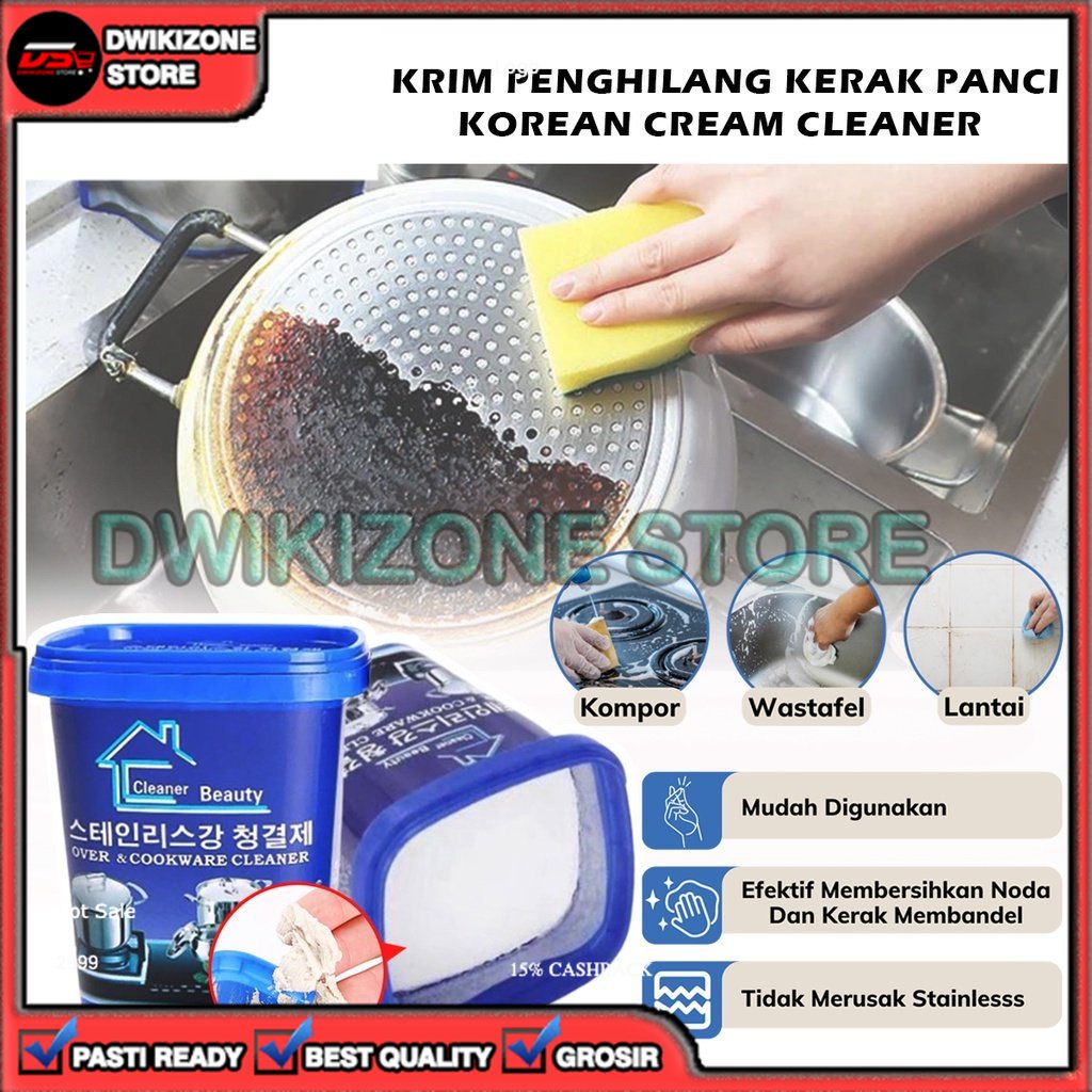 [DZS] KRIM CREAM PASTA PENGHILANG PEMBERSIH NODA KERAK KARAT HANGUS GOSONG BESI CREAM CLEANER STAINLESS STEEL